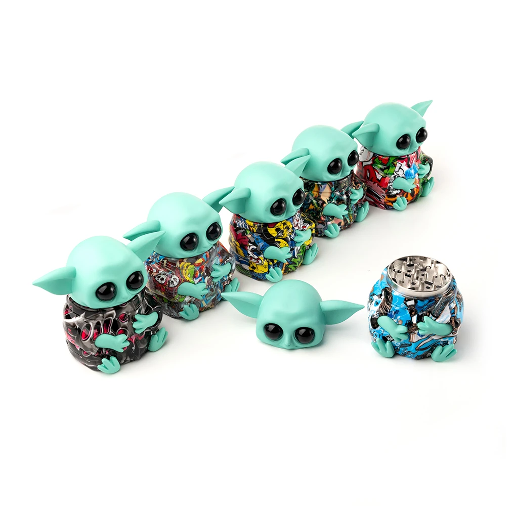 Baby Yoda Cartoon Zinc Alloy Herb Grinder
