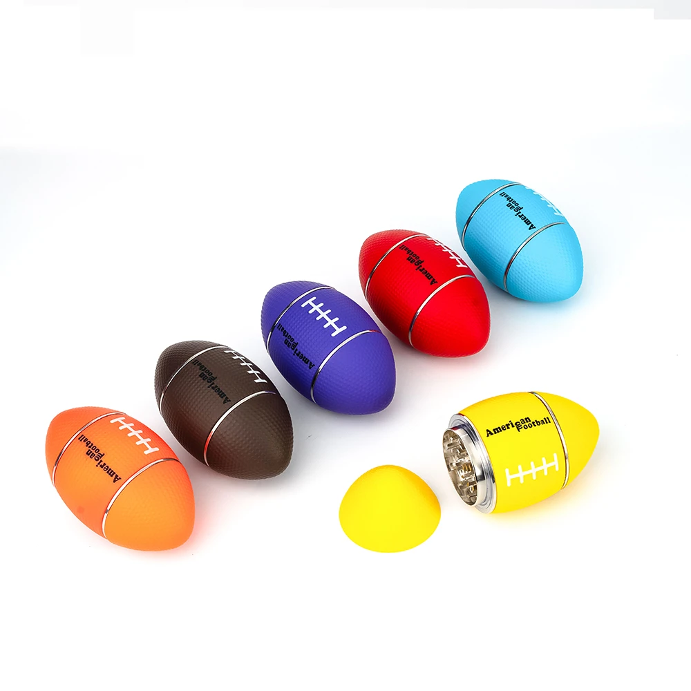 American Football Shaped Zinc Alloy Herb Grinder