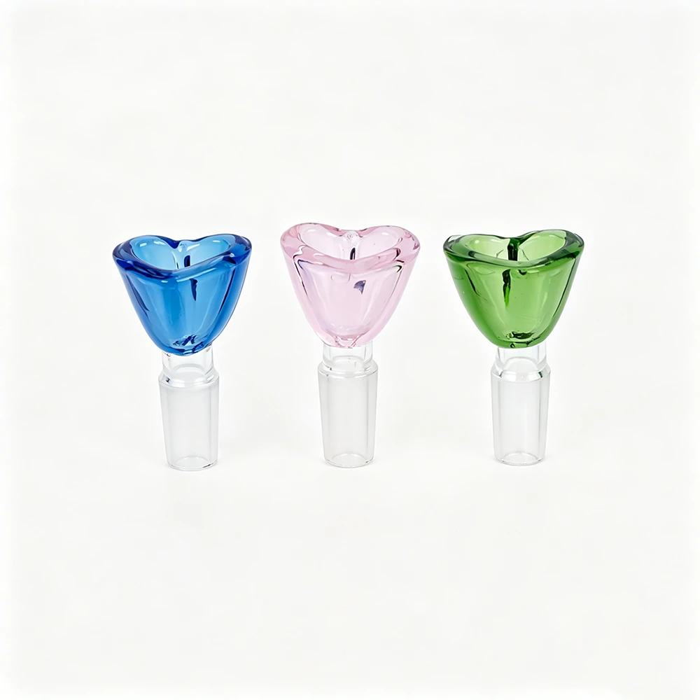 Heart Shape Design Glass Bowl For Glass Bongs