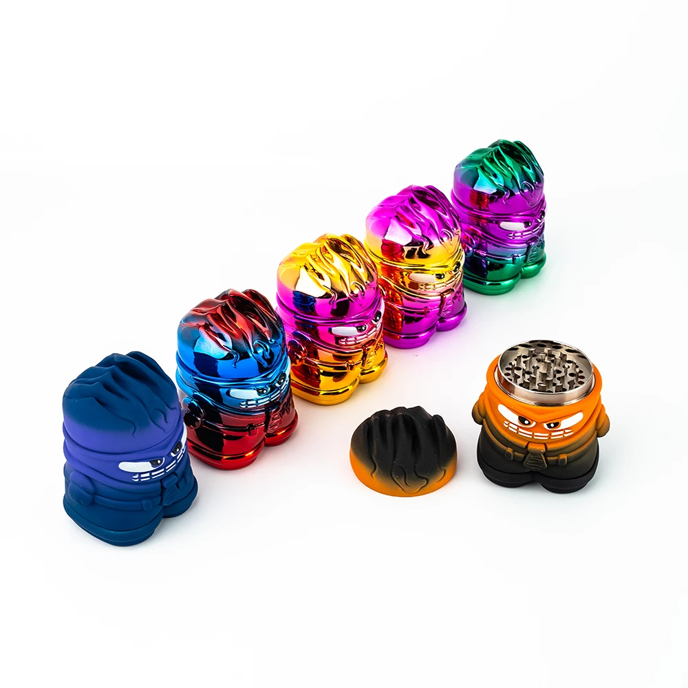 Masked Ninja Cartoon Zinc Alloy Herb Grinder