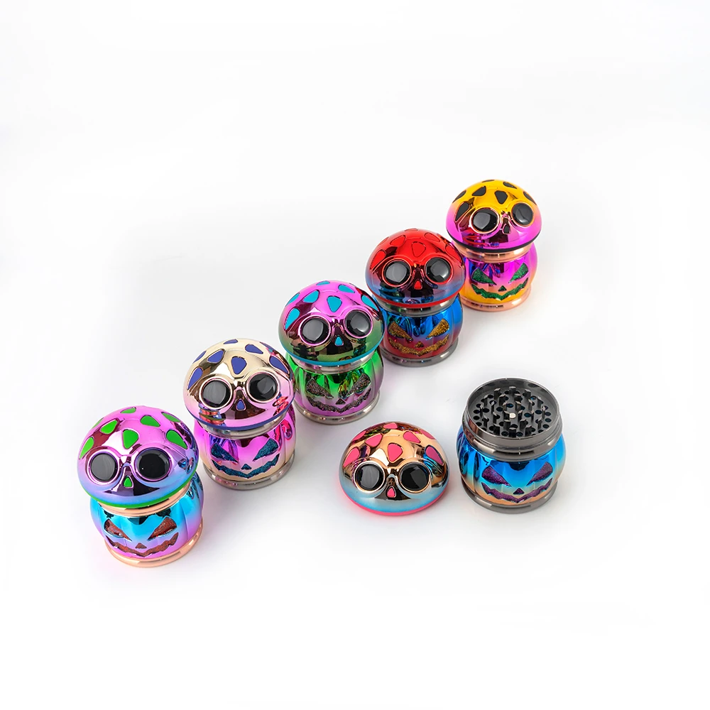 Halloween Pumpkin Skull Zinc Alloy Herb Grinder