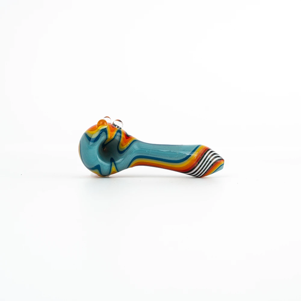 Spoon Glass Pipe With Dot Ornaments