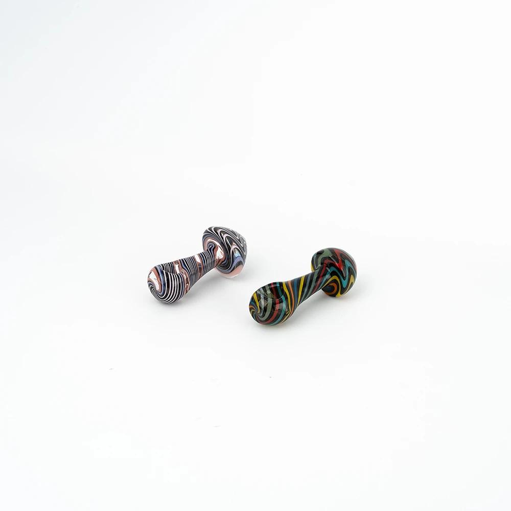 Full Wig Wag Swirl Classic Spoon Glass Hand Pipe