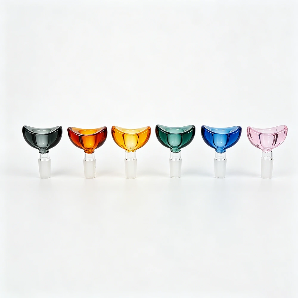 Crescent Moon Curved Glass Bowl For Bongs