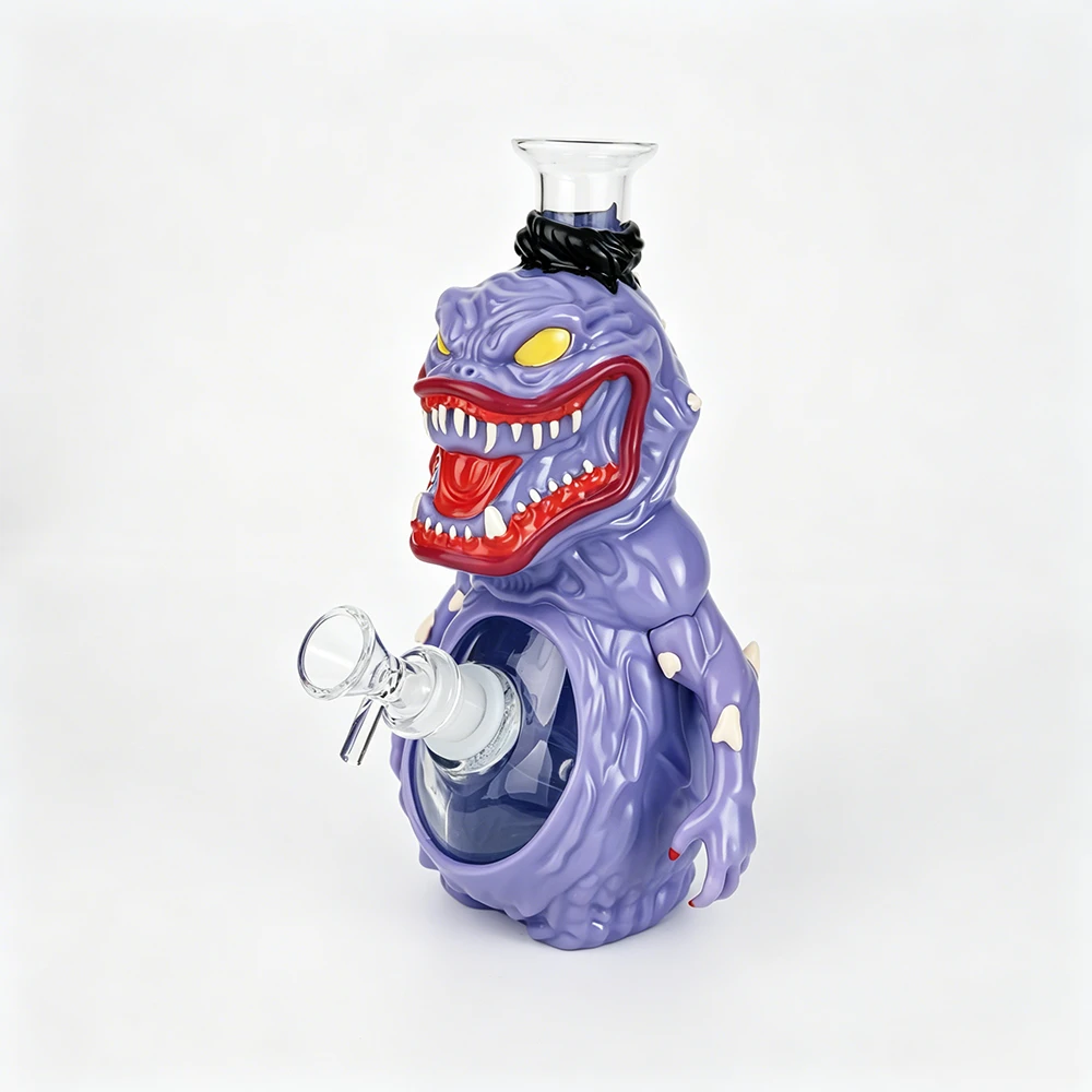 Purple Monster PVC Glass Bong