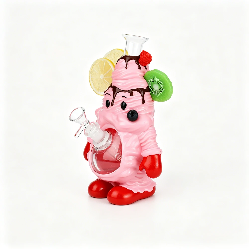 Ice Cream Character PVC Glass Bong