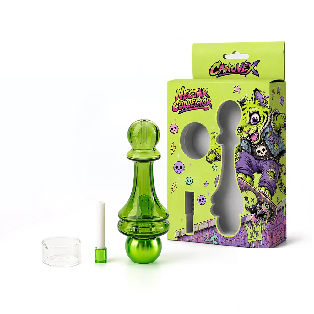 Glass Nectar Collector Kit With Metal Tip & Glass Dish