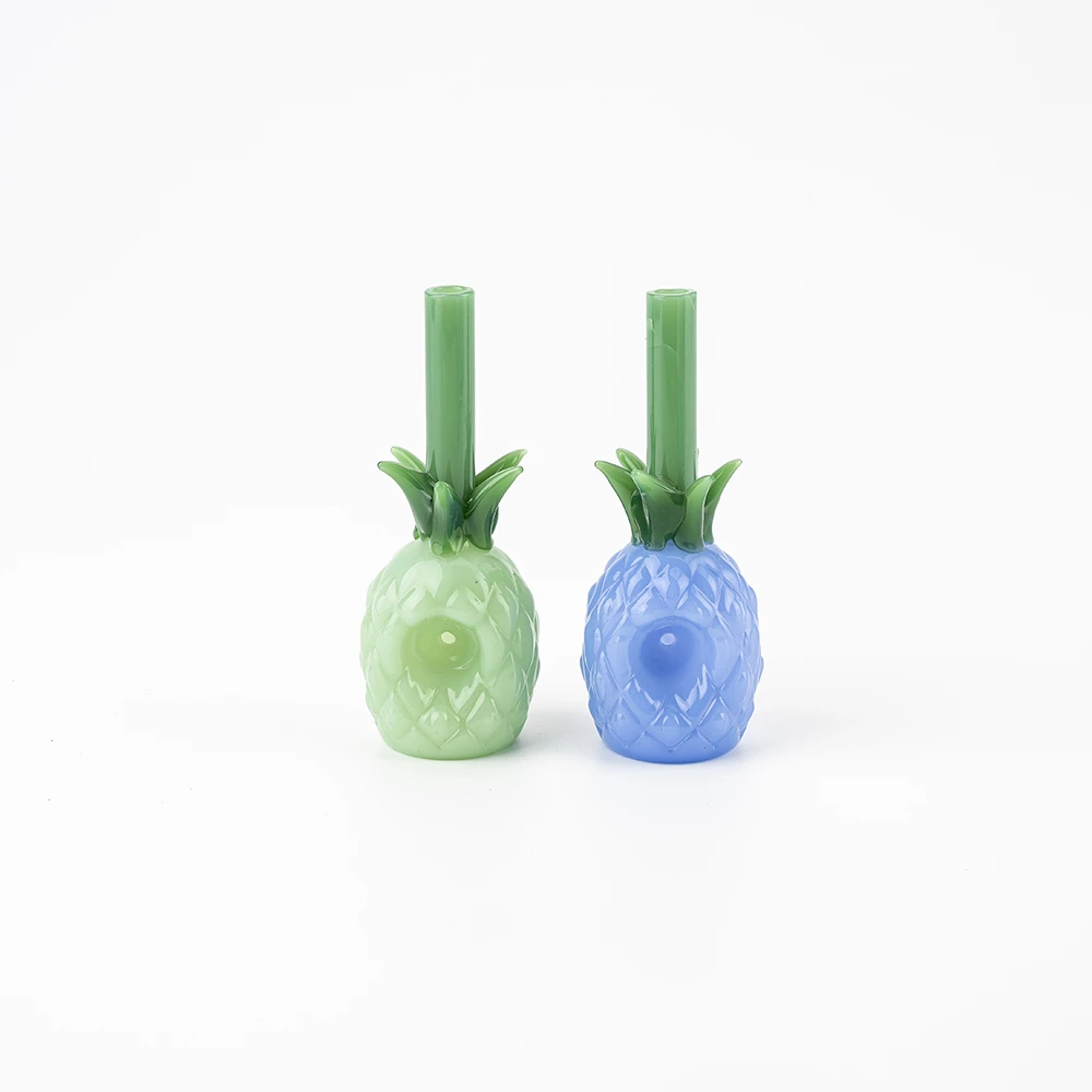 Solid Color Pineapple Glass Spoon Hand Pipe