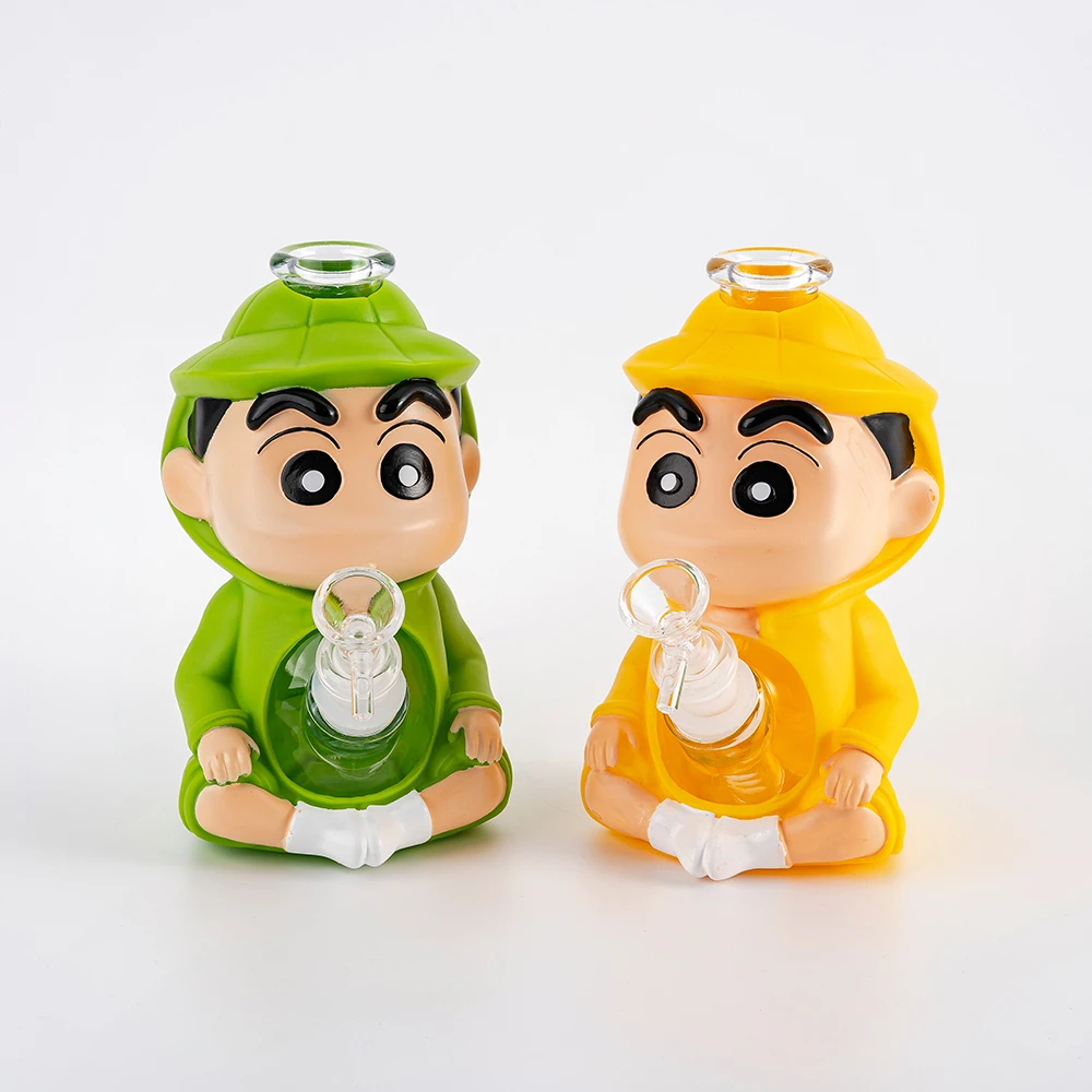 Cartoon Figure PVC Glass Bong