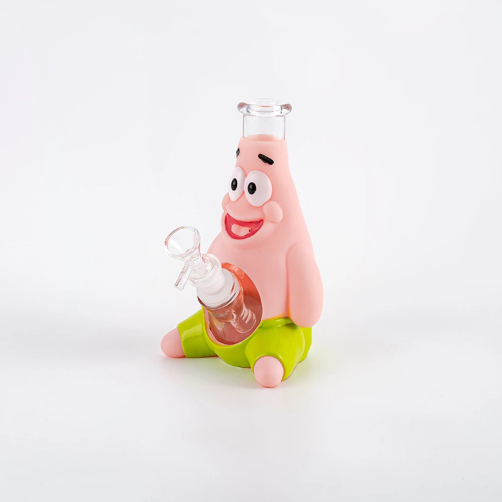 Cartoon Character PVC Glass Bong