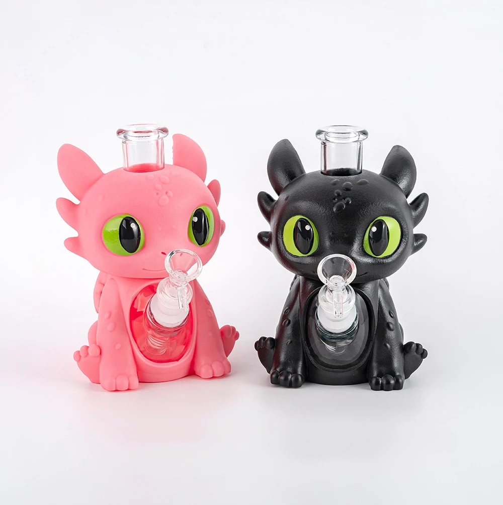 Cartoon Dragon PVC Glass Bong