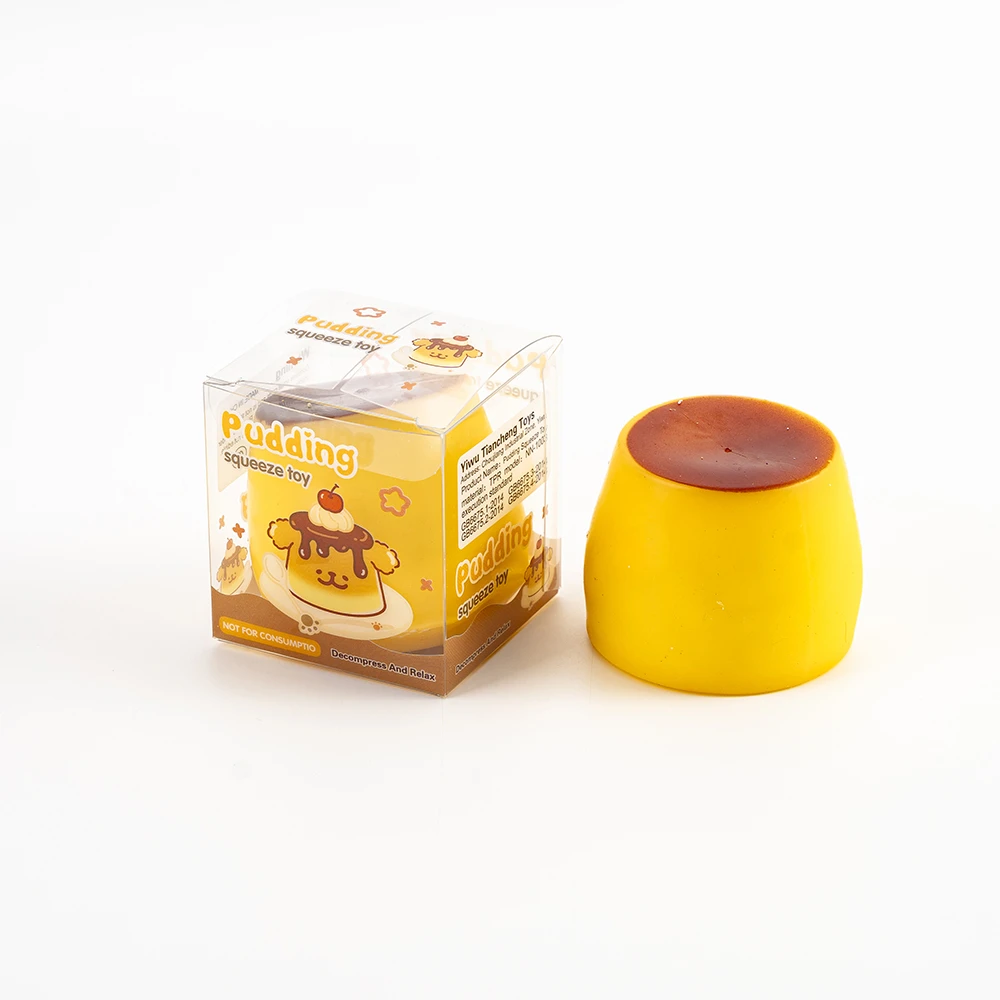 Pudding Squeeze Crunchy Squishy Toy