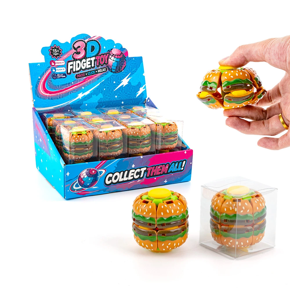 Hamburger 3D Fidget Spinner Toy
