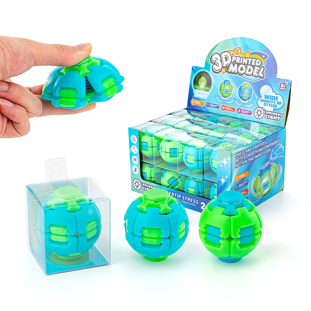 Luminous Press Rotating Fidget Spinner Toy