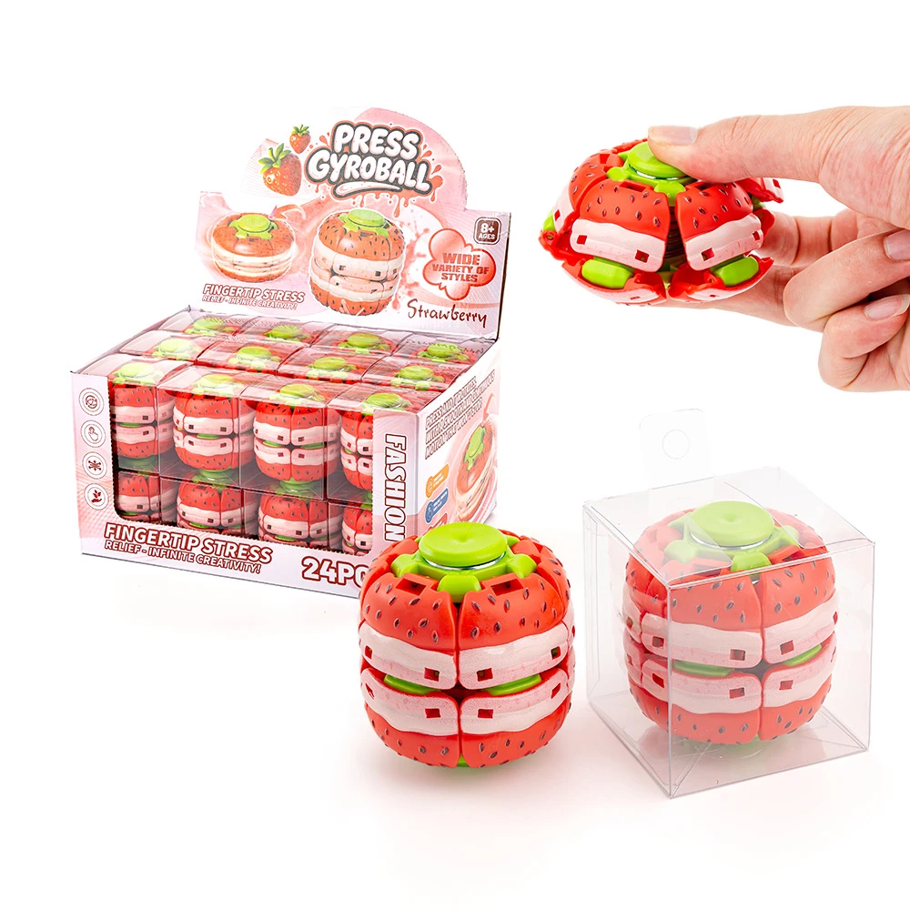 Strawberry Press Gyroball Fidget Spinner Toy