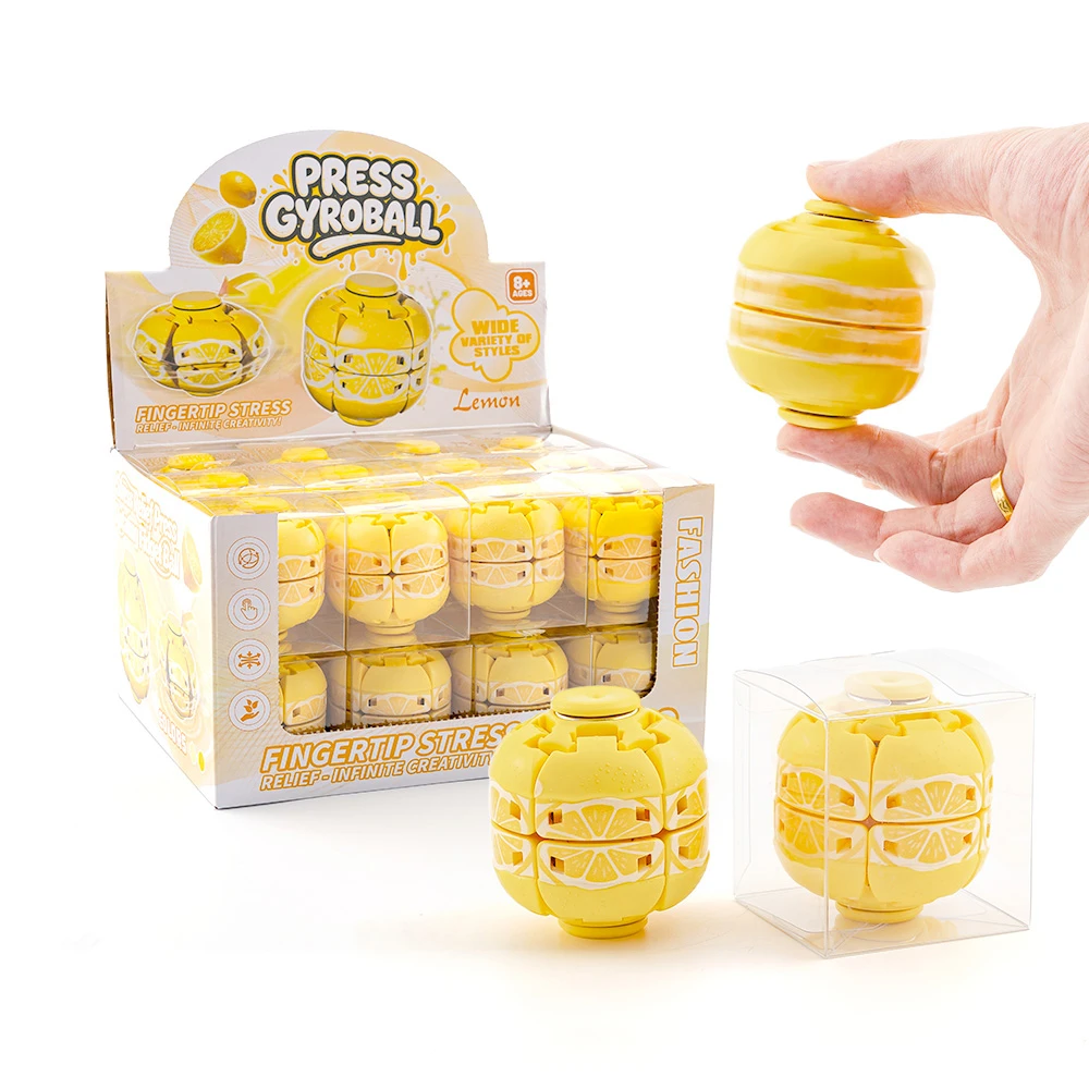 Lemon Press Gyroball Fidget Spinner Toy