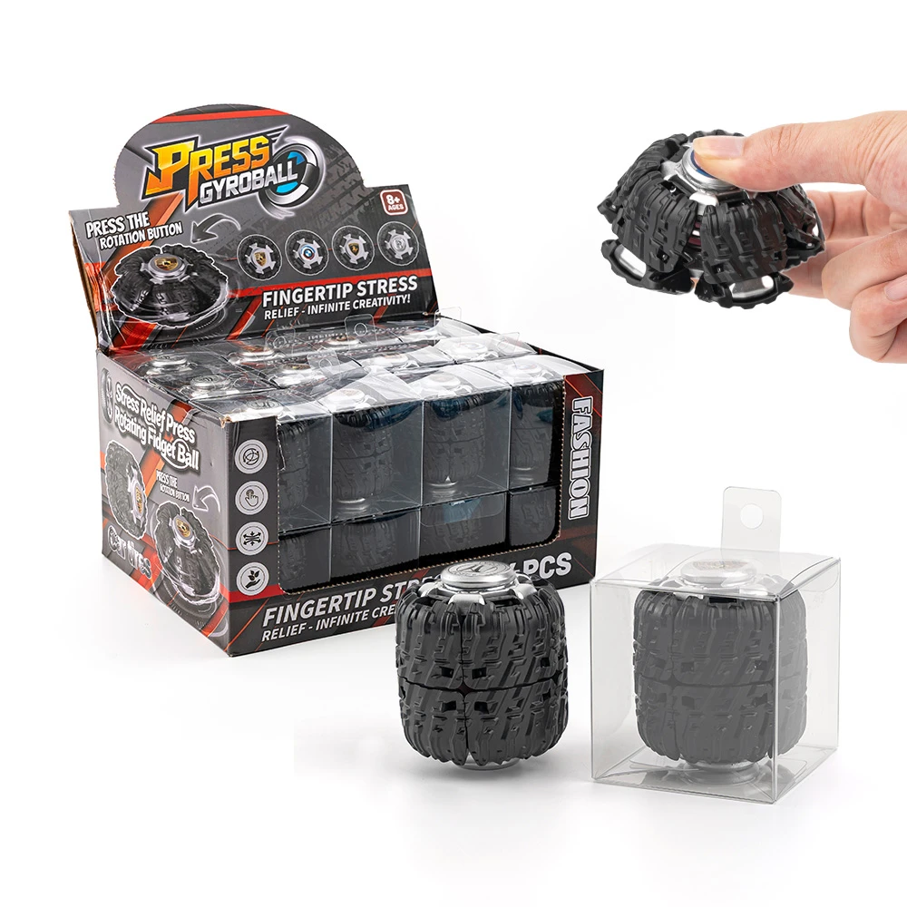 Tire Press Gyroball Fidget Spinner Toy