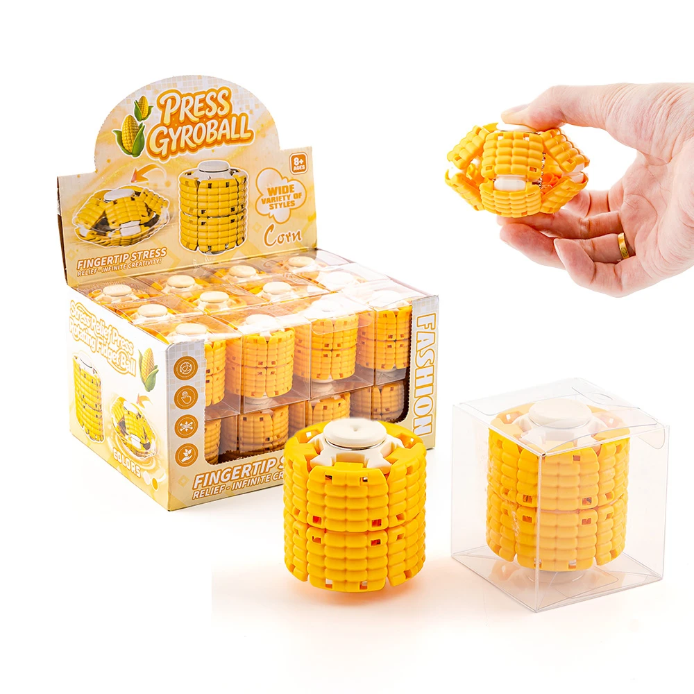 Corn Press Gyroball Fidget Spinner Toy