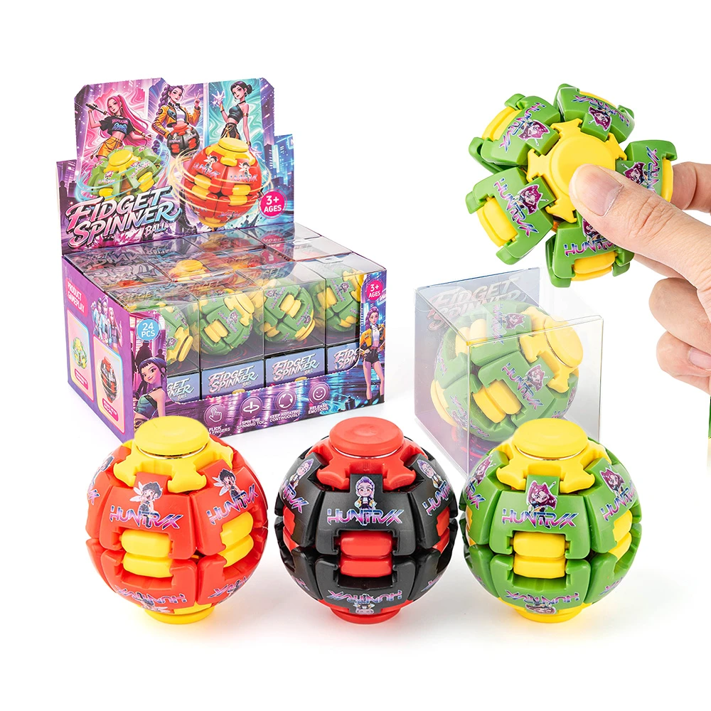 Cartoon Character Press Gyroball Fidget Spinner Toy