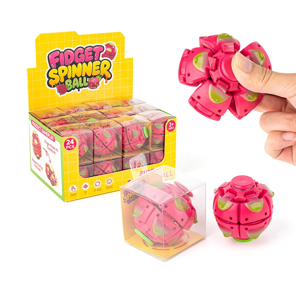 Dragon Fruit Press Gyroball Fidget Spinner Toy