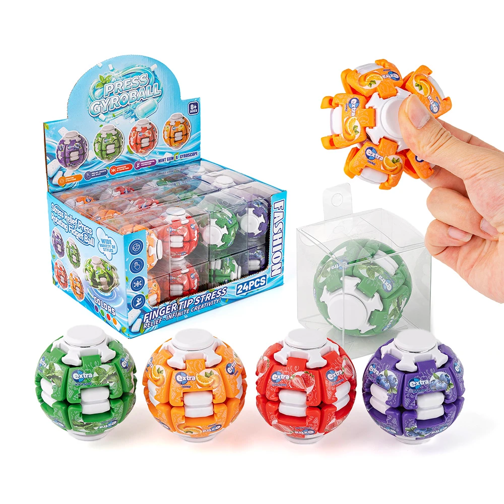 Gum Candy Press Gyroball Fidget Spinner Toy