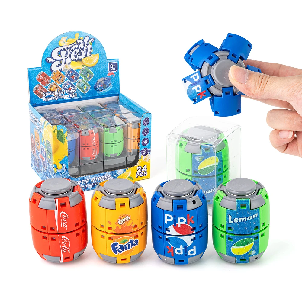 Soda Can Press Gyroball Fidget Spinner Toy
