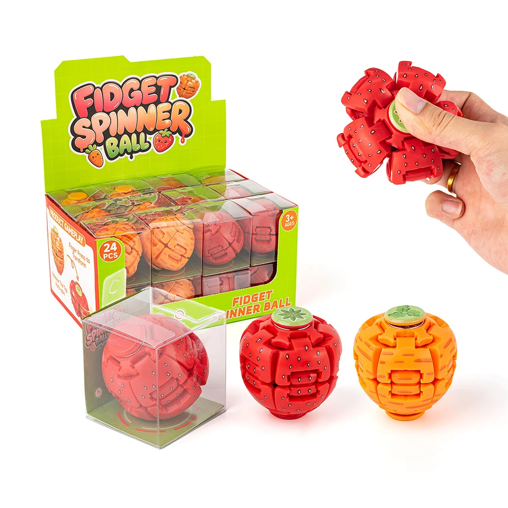 Fruit Press Gyroball Fidget Spinner Toy