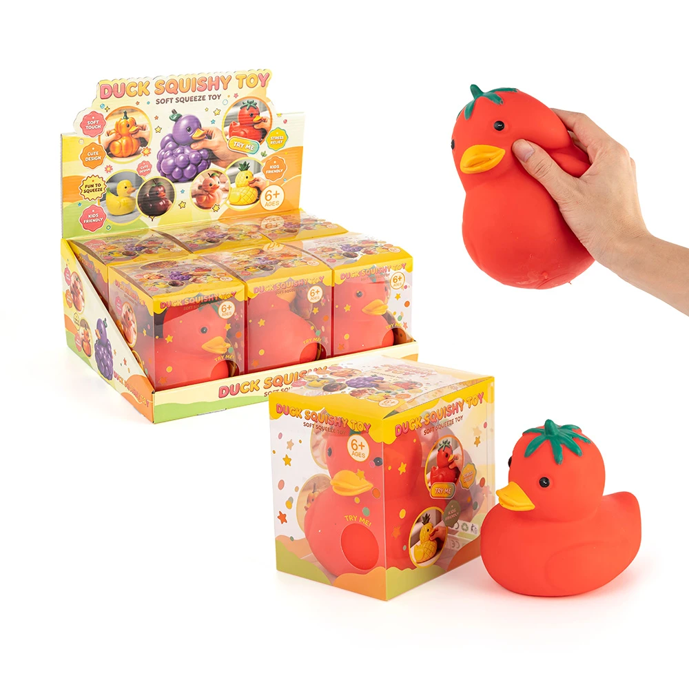 Tomato Duck Squishy Toy