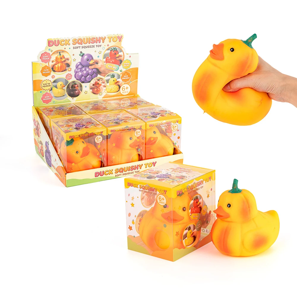 Pumpkin Duck Squishy Toy