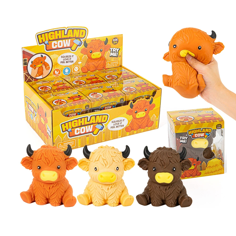 Highland Cow Squishy Toy